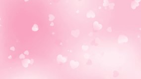 pink valentine day heart animated background. Wedding anniversary, love background. Bokeh, particle, shimmer, sparkle, with heart. Seamless 4K loop background. Love heart greeting video. Mother's day - Powered by Shutterstock - Get 15% off with code: PIKWIZARD15