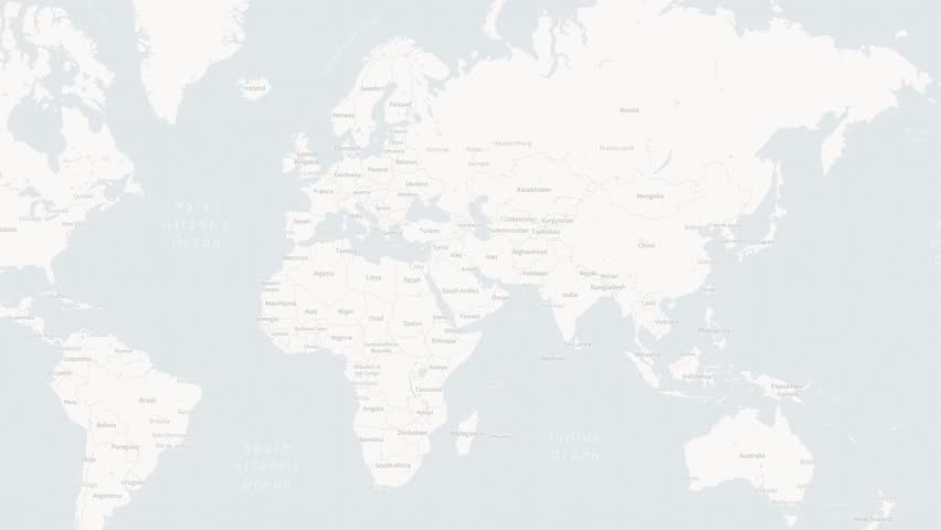 Dynamic UAE Map Animation - White and Yellow 