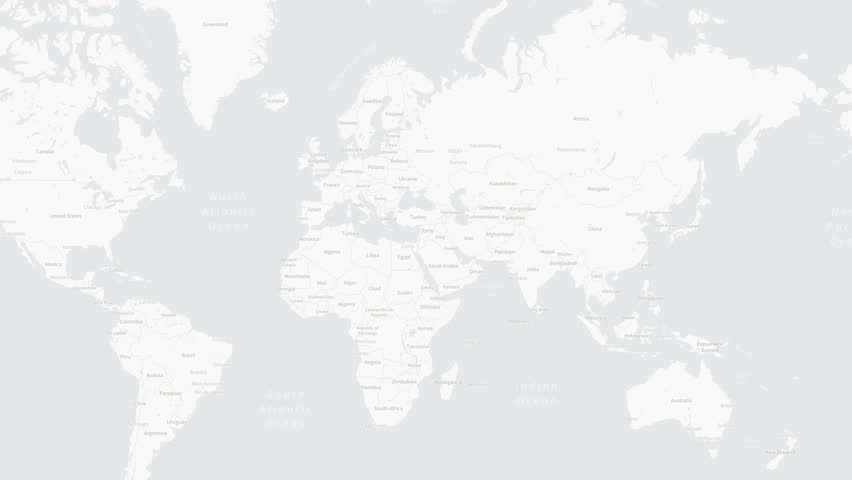 Dynamic Lebanon Map Animation - White and Yellow 