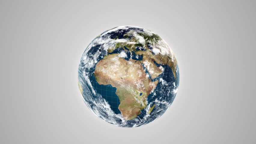 World Map of the Continent of Africa, from above the clouds from space. Border region highlighted location.