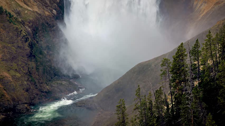 Lower Falls at the Grand Canyon of the Yellowstone in Yellowstone National Park, Wyoming