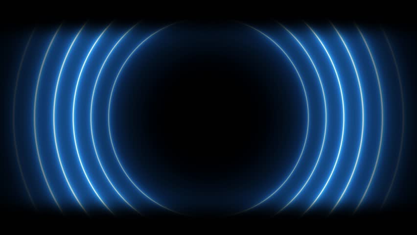 Abstract Neon Futuristic Digital Radio Waves. Radio wave animation.	