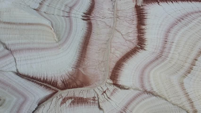 Kazakhstan, Mangistau. Ustyurt Plateau. Sediments on the bottom of the retreated Tethys Ocean.
