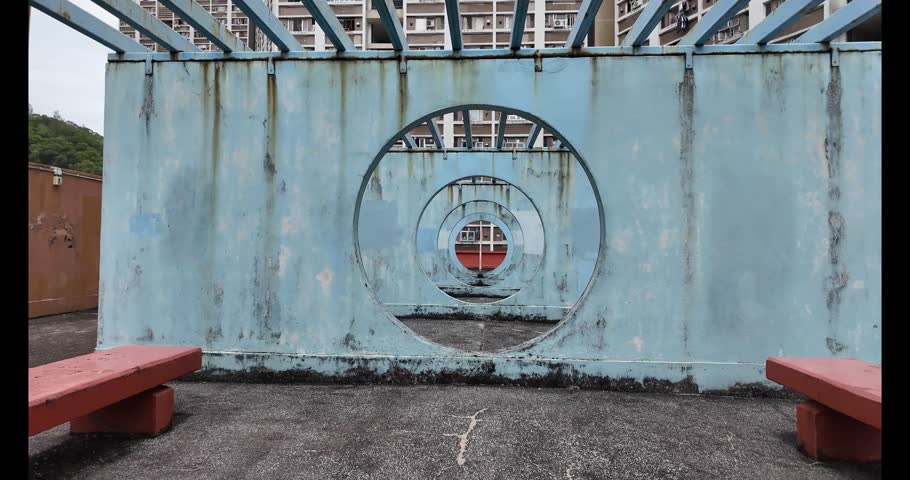Circular Structure at Lok Wah South Estate Garage Rooftop Oct 27 2024 