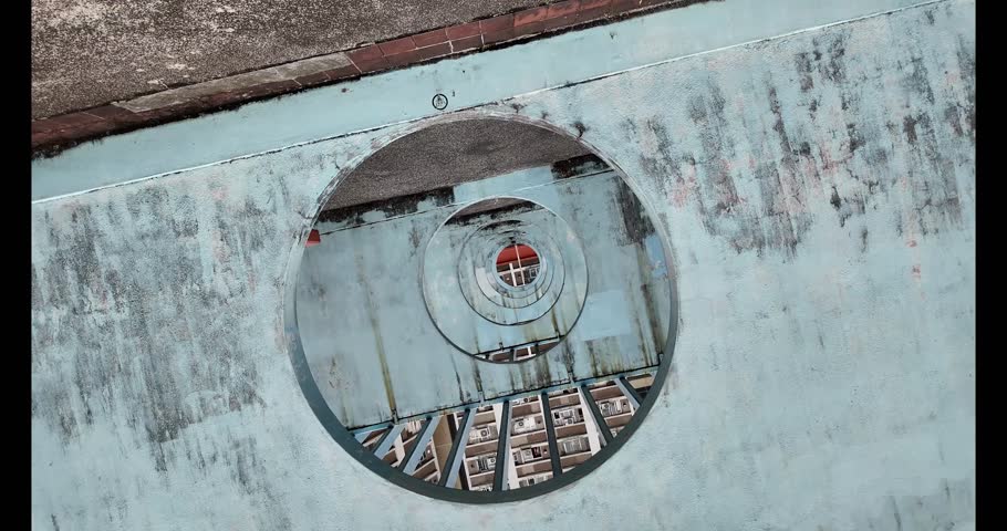 Circular Structure at Lok Wah South Estate Garage Rooftop Oct 27 2024 