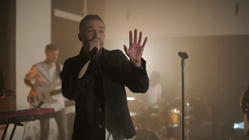 Live Band Performance with Singer, Bassist, Pianist, Drummer, and Guitarist