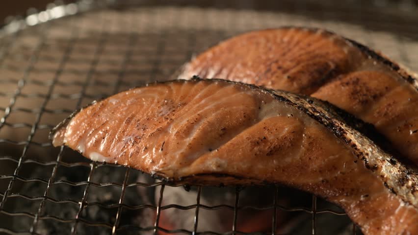 Fresh and delicious grilled salmon