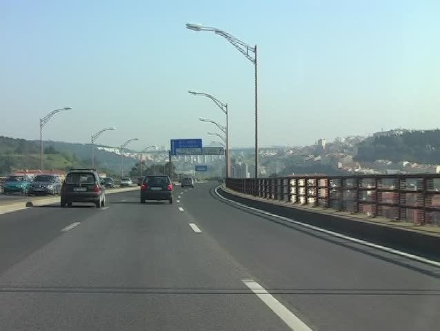 Highway near Lisbon Portugal