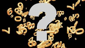 "Golden Numbers in Motion with a Question Mark Mystery,Abstract Animation of Floating Golden Numerals and a Central Question" - Powered by Shutterstock - Get 15% off with code: PIKWIZARD15