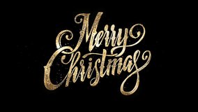 Gold Merry Christmas Animation Text, Alpha Channel - Powered by Shutterstock - Get 15% off with code: PIKWIZARD15