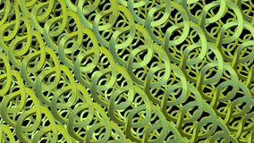 abstract golden background with circles. Abstract Interwoven Loops in Yelloe Glow. Geometric Weaving of Rings in Metallic Yellow Interlacing Circular Links - Powered by Shutterstock - Get 15% off with code: PIKWIZARD15