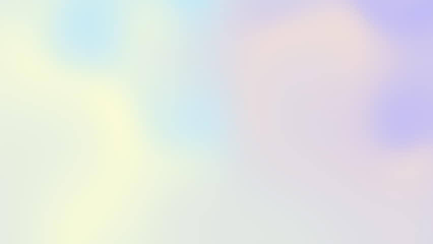 Pastel gradient abstract background animation in soft, blurred hues. Suitable for presentations, web design, social media posts, and print materials.