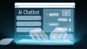 Human interact with AI artificial intelligence virtual assistant chatbot in concept of AI artificial intelligence prompt engineering, LLM AI deep learning to use generative AI for work support. UUID - Powered by Shutterstock - Get 15% off with code: PIKWIZARD15