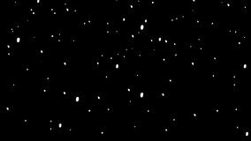 Cute snow effect animation moving slowly from the top, cartoon winter decoration, illustration motion graphic on a transparent background, alpha channel, loop - Powered by Shutterstock - Get 15% off with code: PIKWIZARD15