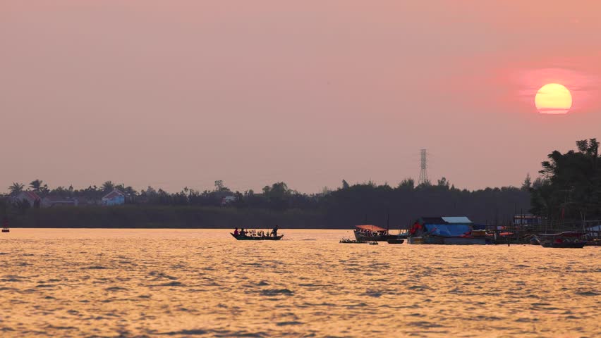 Hoi An, Vietnam, October 28, 2024: Hoi An Vietnam The ancient city of UNESCO World Heritage in Quang Nam Province It is a popular tourist attraction where colorful lantern boats sail on the river