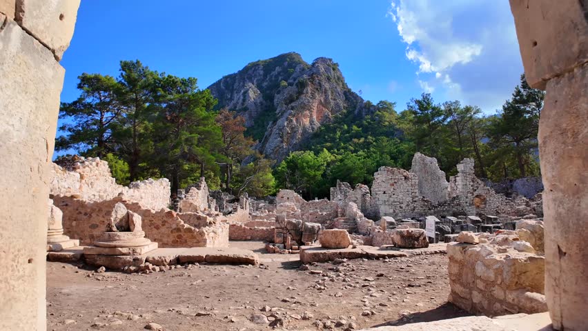Olympos Ancient City is in the Kumluca district of Antalya. It is within the borders of Beydağları – Olympos National Park and takes its name from Tahtalı Mountain, 16 km to the north.