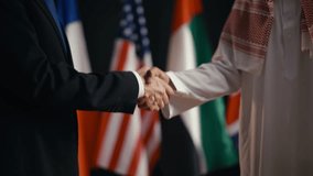 USA and UAE officials handshake after successful business negotiations, deal - Powered by Shutterstock - Get 15% off with code: PIKWIZARD15