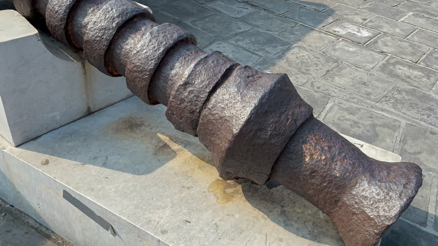 An ancient canon on the great wall of China