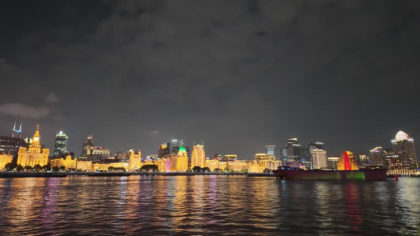 A nighttime timelaps of Shanghai