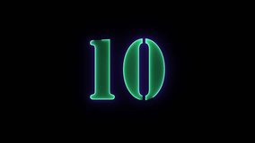 Neon dial 10 icons black background. - Powered by Shutterstock - Get 15% off with code: PIKWIZARD15