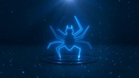 Neon Light Spider Overlay Effect Background Animation Loop - Powered by Shutterstock - Get 15% off with code: PIKWIZARD15