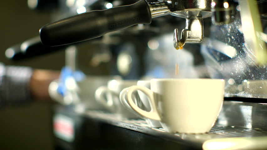 Blast of steam on coffee machine    Royalty-Free Stock Footage #3640334