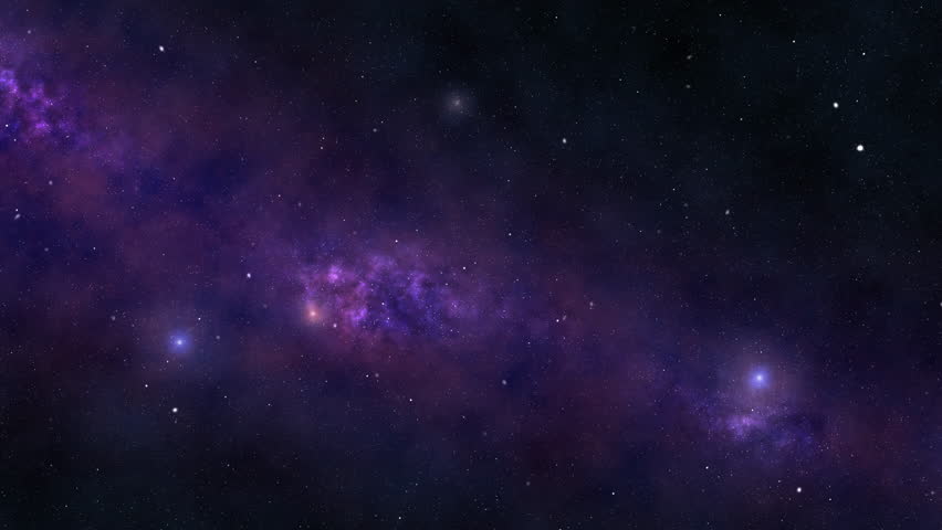 4K animation of Milky Way and falling meteors in a starry night sky.
