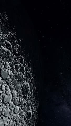Vertical Shot of Earthrise Seen From Lunar Orbit Near the Equator