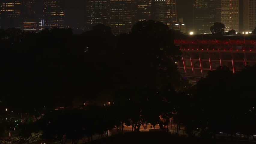 Jakarta citylight in Gelora Bung Karno Sport Complex, Senayan Jakarta. 