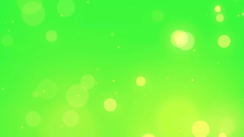 Bokeh Particle Animation Greenscreen Background