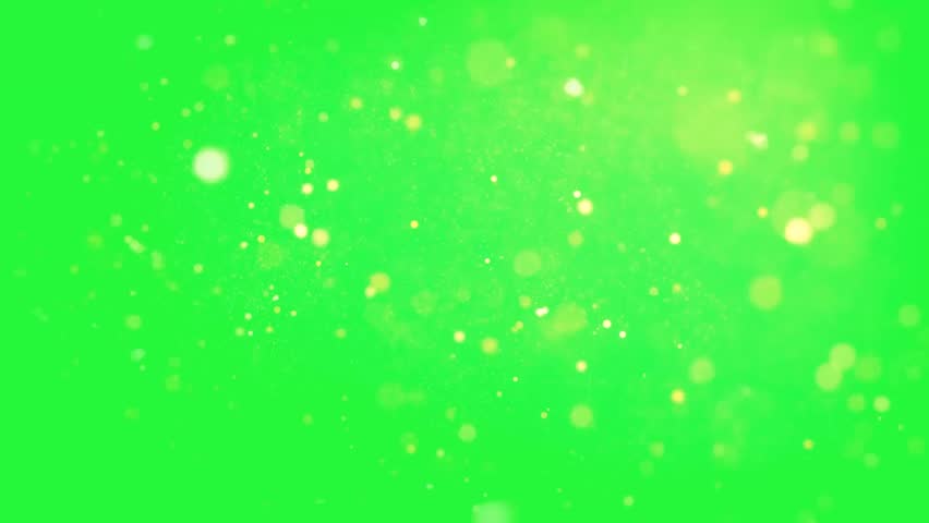 Bokeh Particle Animation Greenscreen Background