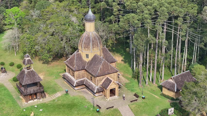 Curitiba Brazil. Ukrainian Memorial At Curitiba In Parana Brazil. State Park Landscape. Tourism Travel. Nature Park. Ukrainian Memorial At Curitiba In Parana Brazil. Botanical Scenery.