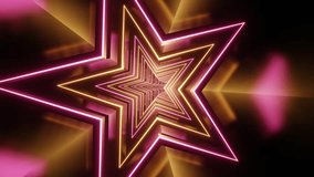 A 3d abstract dynamic VJ loop artwork of a futuristic, infinity, colorful neon star tunnel - Powered by Shutterstock - Get 15% off with code: PIKWIZARD15
