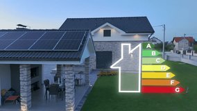 Energy Efficiency of a Modern House With Solar Panels - Concept of Sustainability - Powered by Shutterstock - Get 15% off with code: PIKWIZARD15