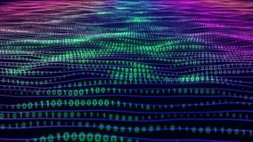 Futuristic Digital Number Wave Animation. Binary Code Wave Background .computer Code Matrix Number Animation And Change Randomly. Digital Binary Code Wave Animation, Binary Number Digital Wave Animate - Powered by Shutterstock - Get 15% off with code: PIKWIZARD15