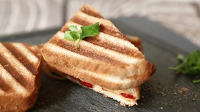 grilled fried bread toasts with filling inside - Powered by Shutterstock - Get 15% off with code: PIKWIZARD15