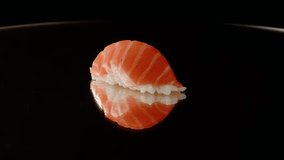 Sashimi Nigiri Platter, japanese sushi restaurant, Fresh Tuna and Salmon Slices in modern cafe, traditional food, raw red fish dish, omega 3. - Powered by Shutterstock - Get 15% off with code: PIKWIZARD15