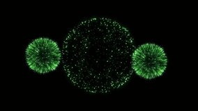 fireworks green explosion in black background 4k for editing video - Powered by Shutterstock - Get 15% off with code: PIKWIZARD15