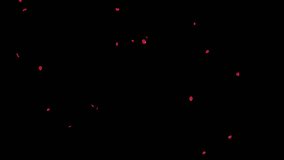Red Rose Petals Falling on Alpha Channel. 3D rendering. Red Rose petal falling on alpha channel you can place on footage or background and easier to change colour.
 - Powered by Shutterstock - Get 15% off with code: PIKWIZARD15