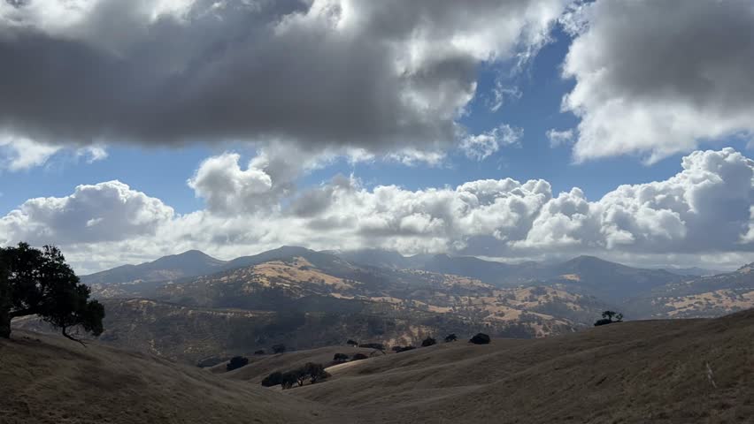 Fall California Nature Time lapse Clouds Background