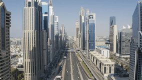 Marvel at Dubai's stunning skyline! Witness iconic skyscrapers like the Burj Khalifa, luxurious hotels, and futuristic architecture that define this dynamic, world-famous cityscape. - Powered by Shutterstock - Get 15% off with code: PIKWIZARD15