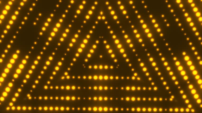 Orange triangular pattern spots triangle sign background stage backlights wallpaperled neon triangle pattern psychedelic sci-fi tunnel backdeop stage