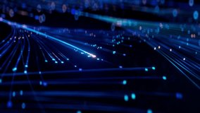 Dynamic 3D Animation of Flying Through Colorful Branching AI Neural Network Following a Token. Visualization of Artificial Intelligence, Complex Algorithms, Chatbot, Machine Learning and LLM - Powered by Shutterstock - Get 15% off with code: PIKWIZARD15