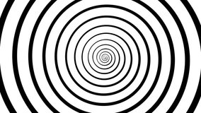 Animation buckle of a round spiral spinning in black and white - Powered by Shutterstock - Get 15% off with code: PIKWIZARD15