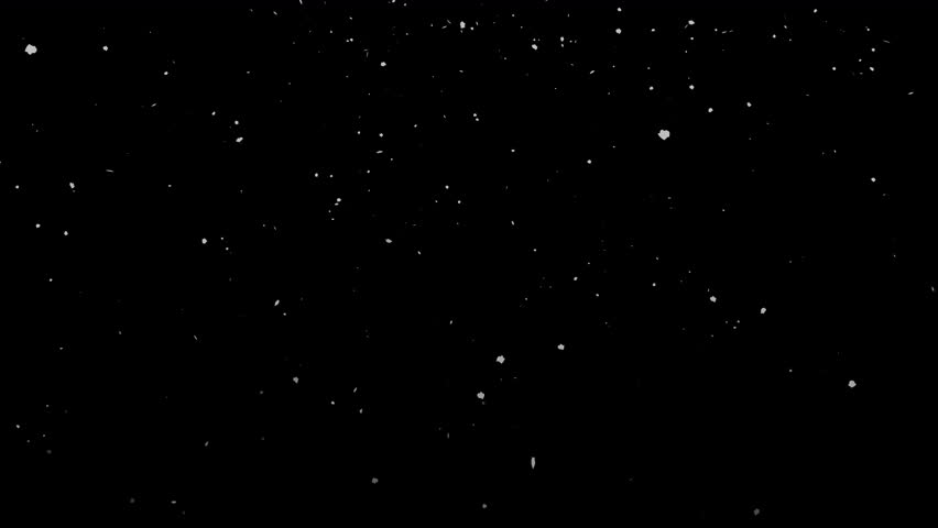 Winter snowfall, snow animation, seamless loop. Isolated snow falling on a transparent background. Realistic snow fall seamless loop animation. Falling snow flakes overlay. Alpha channel