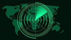 Abstract Radar Screen Map Technology Animation Futuristic HUD Radar Circle User Interface Target Searching Icon Concept, Concept Radar Scanning Navigation - Powered by Shutterstock - Get 15% off with code: PIKWIZARD15