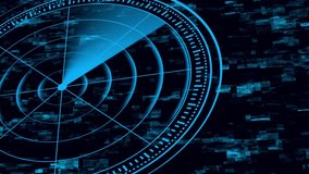 3d radar Navigation is looking for objects. Animation - a ray running on the screen of the sea radar concept. - Powered by Shutterstock - Get 15% off with code: PIKWIZARD15