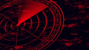 3d red radar Navigation is looking for objects. Animation - a red ray running on the screen of the sea radar concept. - Powered by Shutterstock - Get 15% off with code: PIKWIZARD15