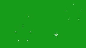 circle firecrackers for Anniversary, New Year, Holy Day, Celebrate, and Festival. Flat design, party firework vector illustrations on green screen background. - Powered by Shutterstock - Get 15% off with code: PIKWIZARD15