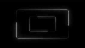 Abstract neon rectangle frame loop animation. rectangular glowing frame with moving line. neon shape line animation. flickering neon border frame animation	 - Powered by Shutterstock - Get 15% off with code: PIKWIZARD15